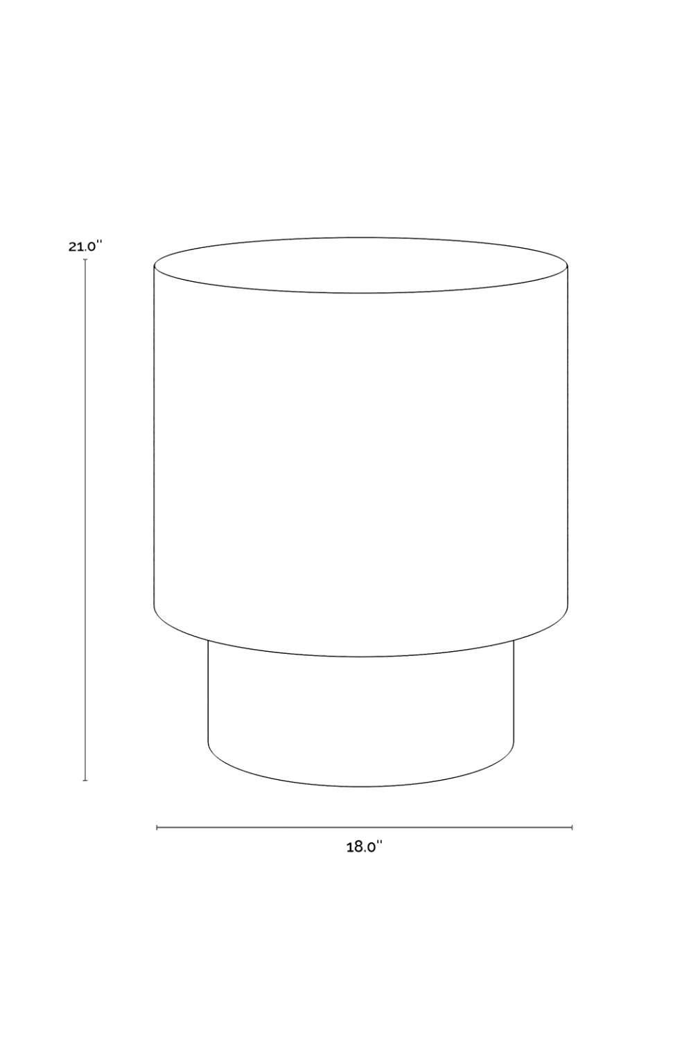 Antique Brass Round End Table | Splendido Bernaby | Oroa.com