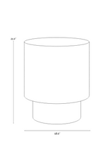 Modern European furniture - Antique Brass Round End Table - www.oroa.com