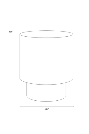 Antique Brass Round End Table | Splendido Bernaby | Oroa.com