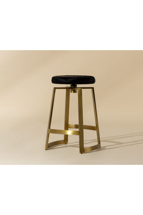 Modern European furniture - Gold-Base Swivel Counter Stool - www.oroa.com