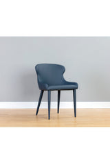 Modern European furniture - Leather Look Modern Dining Chairs (2) - www.oroa.com
