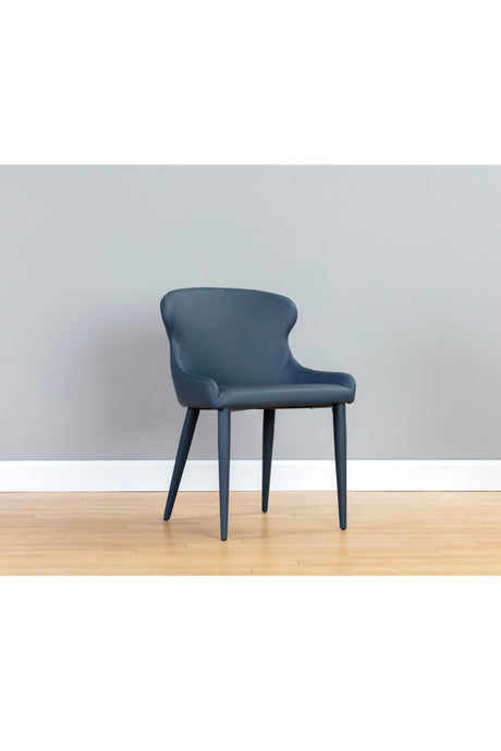 Modern European furniture - Leather Look Modern Dining Chairs (2) - www.oroa.com
