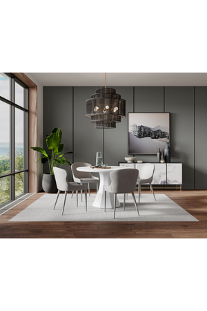 Taupe Leather Dining Chairs (2) | Splendido Evora