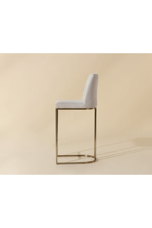 Modern European furniture - Cantilevered Fabric Counter Stool - www.oroa.com