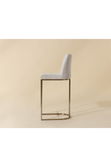 Modern European furniture - Cantilevered Fabric Counter Stool - www.oroa.com