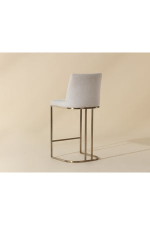 Modern European furniture - Cantilevered Fabric Counter Stool - www.oroa.com