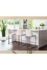 Modern European furniture - Cantilevered Fabric Counter Stool - www.oroa.com