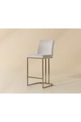 Modern European furniture - Cantilevered Fabric Counter Stool - www.oroa.com