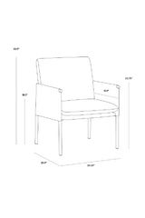 Modern European furniture - Leather Arm Gray Lounge Chair - www.oroa.com