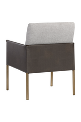 Modern European furniture - Leather Arm Gray Lounge Chair - www.oroa.com