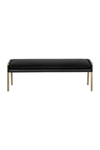 Modern European furniture - Brass Frame Modern Bench - www.oroa.com