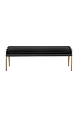 Modern European furniture - Brass Frame Modern Bench - www.oroa.com