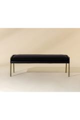 Modern European furniture - Brass Frame Modern Bench - www.oroa.com