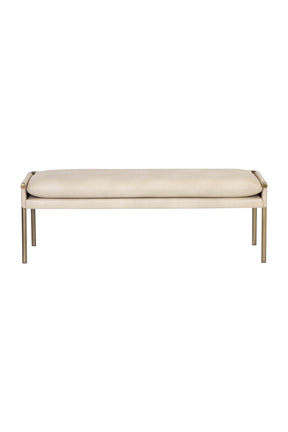 Brass Frame Modern Bench by Splendido Bellevue