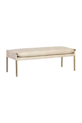 Modern European furniture - Brass Frame Modern Bench - www.oroa.com