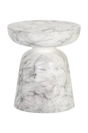 Modern European furniture - Marble-Look Indoor/Outdoor End Table - www.oroa.com