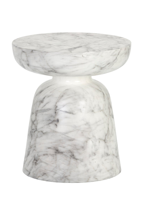 Marble-Look Indoor/Outdoor End Table | Splendido Lucida | Oroa.com