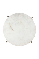 Modern European furniture - Antique Brass Marble End Table - www.oroa.com