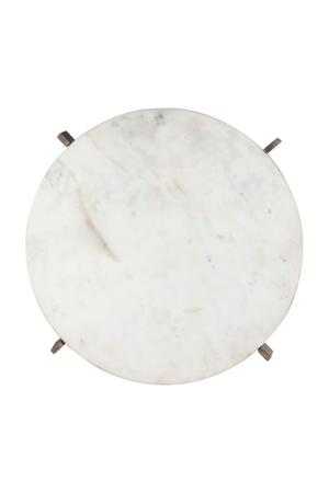 Antique Brass Marble End Table | Splendido Anak | Oroa.com
