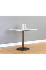 Modern European furniture - Art Deco Marble Square Bistro Table - www.oroa.com