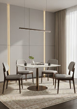 Modern European furniture - Art Deco Marble Square Bistro Table - www.oroa.com