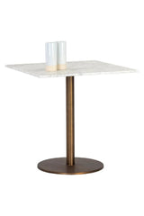 Modern European furniture - Art Deco Marble Square Bistro Table - www.oroa.com