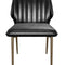Modern European furniture - Channeled Leather Look Dining Chairs (2) - www.oroa.com