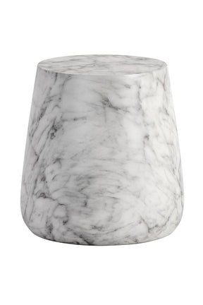 Marble Look Indoor/Outdoor Concrete End Table by Splendido Aries Outdoor Side Table