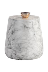 Modern European furniture - Marble Look Indoor/Outdoor Concrete End Table - www.oroa.com