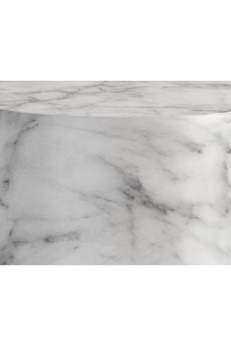 Modern European furniture - Marble Look Indoor/Outdoor Concrete End Table - www.oroa.com