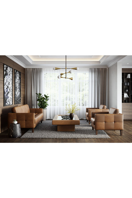 Modern European furniture - Marble Look Indoor/Outdoor Concrete End Table - www.oroa.com