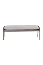 Modern European furniture - Brass Frame Modern Bench - www.oroa.com