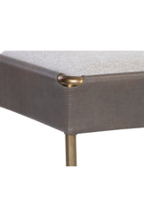 Modern European furniture - Brass Frame Modern Bench - www.oroa.com
