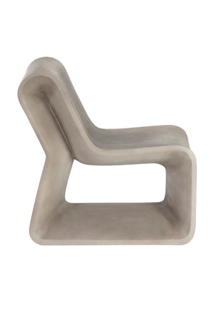Modern European furniture - Gray Concrete Indoor/Outdoor Lounge Chair - www.oroa.com