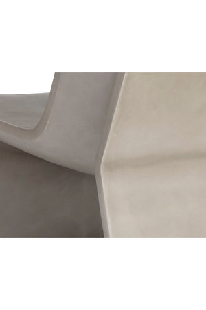 Modern European furniture - Gray Concrete Indoor/Outdoor Lounge Chair - www.oroa.com