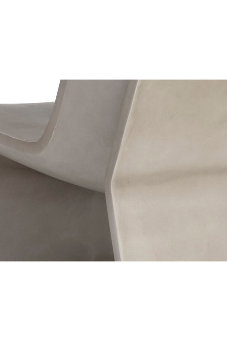 Modern European furniture - Gray Concrete Indoor/Outdoor Lounge Chair - www.oroa.com