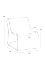Modern European furniture - Gray Concrete Indoor/Outdoor Lounge Chair - www.oroa.com