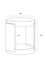 Modern European furniture - White Ridged Indoor/Outdoor End Table - www.oroa.com
