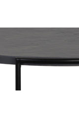 Modern European furniture - Black Round Indoor/Outdoor Coffee Table - www.oroa.com
