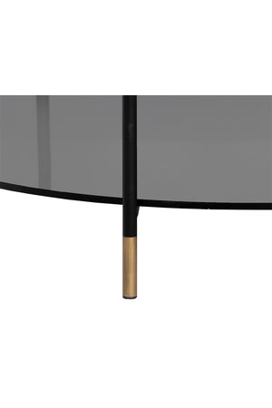Modern European furniture - Black Round Indoor/Outdoor Coffee Table - www.oroa.com