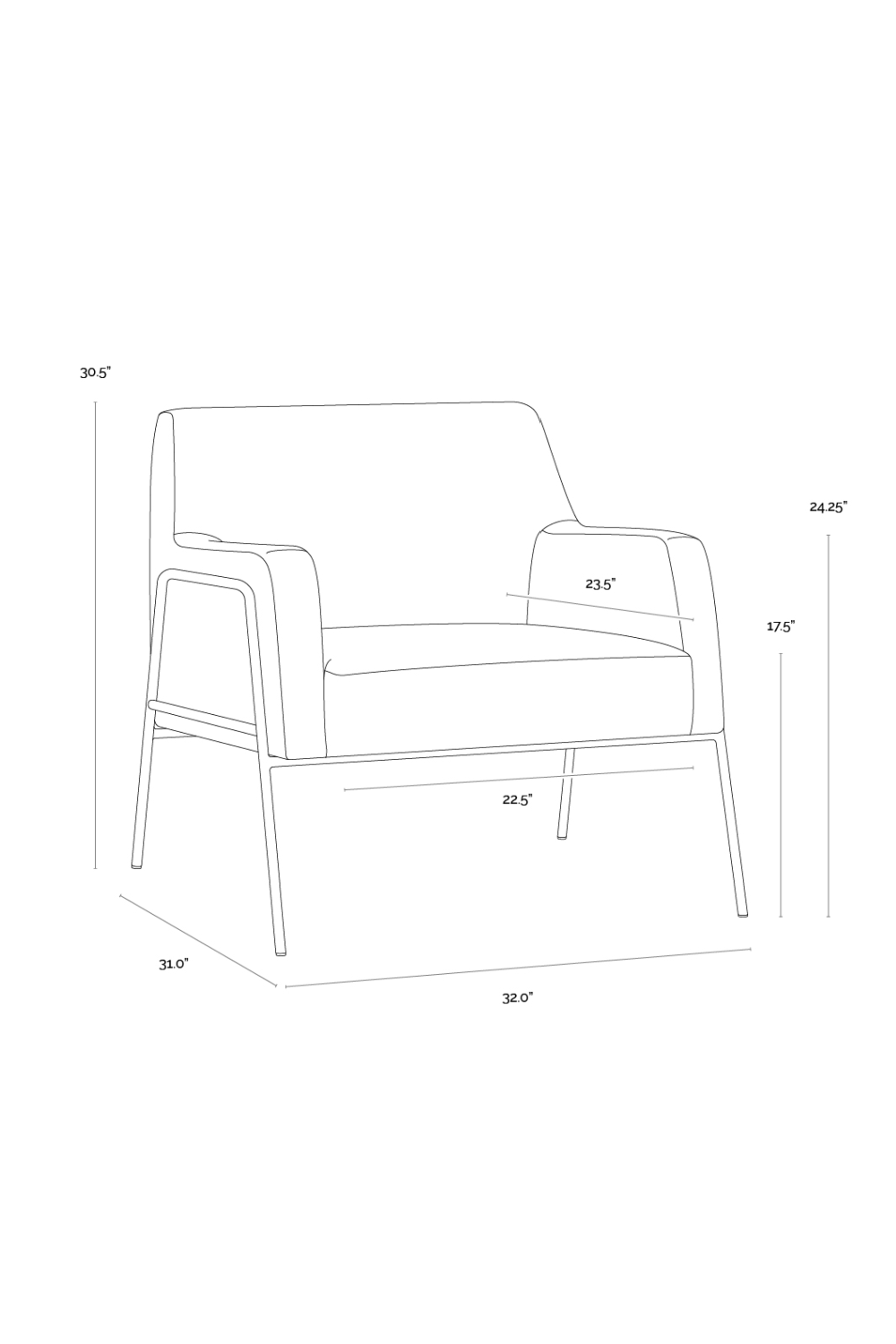 Vintage Brown Leather Lounge Chair | Splendido Cybil | Oroa.com