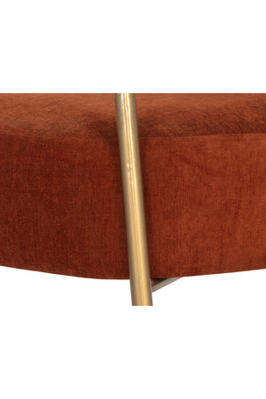 Modern European furniture - Antique Brass Legs Lounge Chair - www.oroa.com