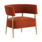 Modern European furniture - Antique Brass Legs Lounge Chair - www.oroa.com