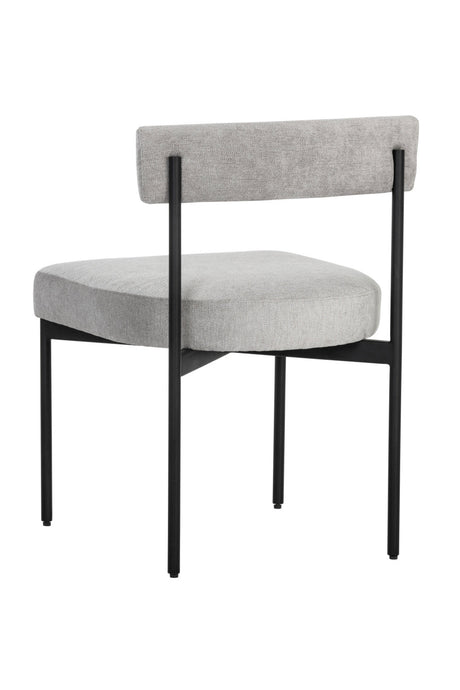 Modern European furniture - Gray Open-Back Dining Chairs (2) - www.oroa.com