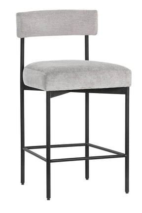 Low Back Fabric Counter Stool by Splendido Seneca