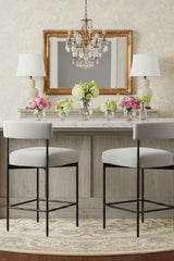 Modern European furniture - Low Back Fabric Counter Stool - www.oroa.com