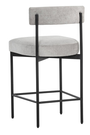 Modern European furniture - Low Back Fabric Counter Stool - www.oroa.com