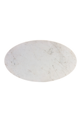 Modern European furniture - White Oval Marble Coffee Table - www.oroa.com