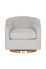 Modern European furniture - Curved Swivel Lounge Chair - www.oroa.com