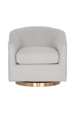 Curved Swivel Lounge Chair | Splendido Hazel